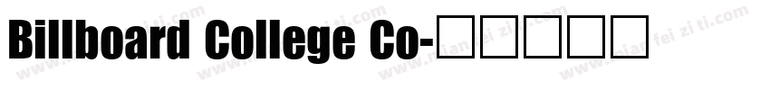 Billboard College Co字体转换